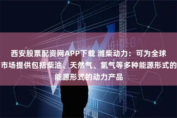 西安股票配资网APP下载 潍柴动力：可为全球能源装备市场提供包括柴油、天然气、氢气等多种能源形式的动力产品